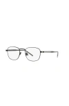 Saint Laurent 51mm Oval Optical Glasses In Black