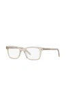 Saint Laurent 51mm Rectangle Optical Glasses In Gray