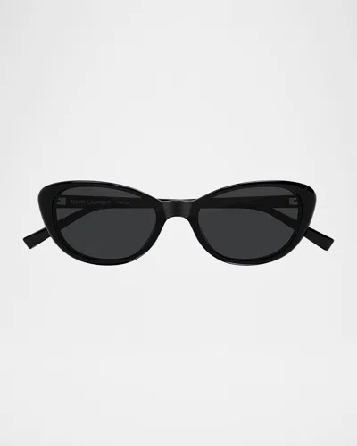 SAINT LAURENT 52MM ACETATE CAT-EYE SUNGLASSES