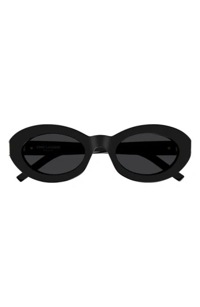 SAINT LAURENT SAINT LAURENT 52MM ROUND SUNGLASSES