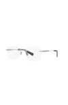 Saint Laurent 53mm Round Optical Glasses In Metallic
