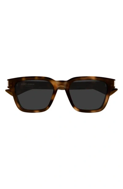 Saint Laurent 53mm Square Sunglasses In Brown