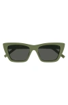 Saint Laurent 53mm Square Sunglasses In Green