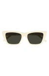 SAINT LAURENT 53MM SQUARE SUNGLASSES