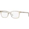 Saint Laurent 54mm Rectangle Optical Glasses In Neutral