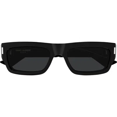 SAINT LAURENT SAINT LAURENT 54MM RECTANGULAR SUNGLASSES