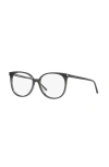 Saint Laurent 54mm Round Optical Glasses In Brown