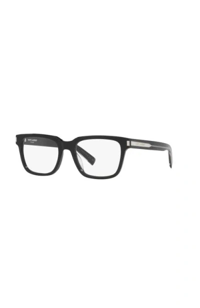 Saint Laurent 54mm Square Optical Glasses In Black