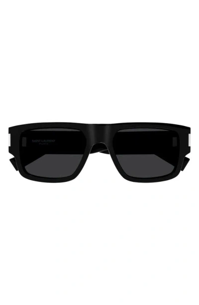 Saint Laurent 54mm Square Sunglasses In Black
