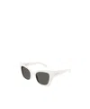 Saint Laurent 552 Cat-eye Sunglasses In White