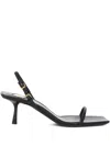 Saint Laurent Jaspe High-heeled Sandals In Black