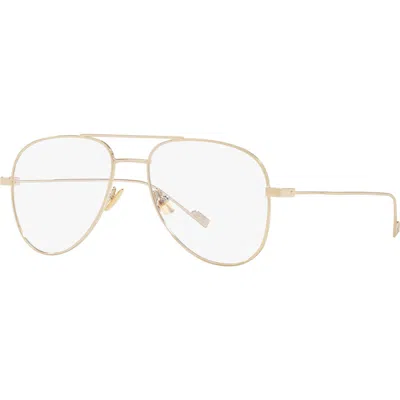 Saint Laurent 55mm Pilot Optical Glasses In Gold