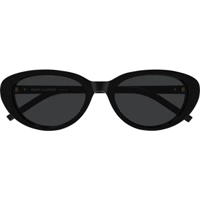SAINT LAURENT SAINT LAURENT 55MM ROUND SUNGLASSES