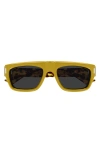 Saint Laurent 55mm Square Sunglasses In Yellow