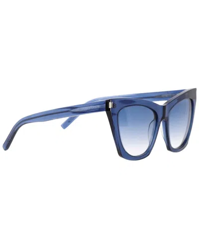 SAINT LAURENT SAINT LAURENT 55MM TRANSLUCENT CAT EYE SUNGLASSES (AUTHENTIC PRE-LOVED)