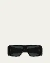 Saint Laurent Eyewear Rectangular Frame Sunglasses In Black