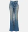 Saint Laurent 70's High-rise Wide-leg Jeans In Blue