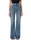 Saint Laurent High Rise Flared Boot-cut Jeans