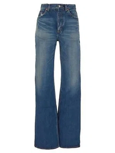 Pre-owned Saint Laurent 70's Jeans In Blue