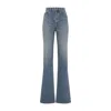 Saint Laurent 70s Blue Jeans With Washed Effect