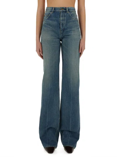 Saint Laurent 70s Denim Jeans In Blue