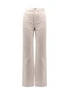 Saint Laurent 70s Denim Trouser In White