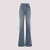 Saint Laurent 70s Jeans With Flared Boot-cut Leg In Authentic Medium Blu