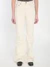 Saint Laurent 70s Jeans In Beige