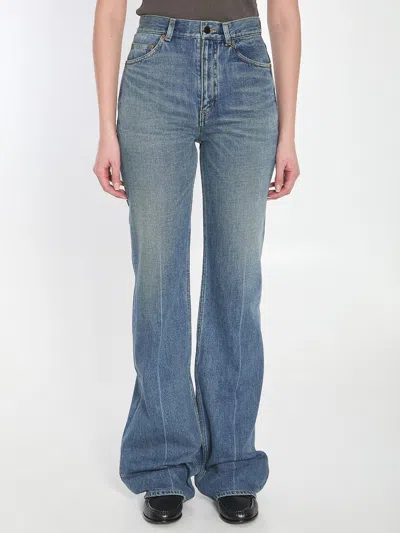 Saint Laurent 70s Jeans In Blue