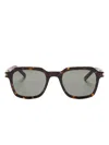 Saint Laurent 715 Slim Sunglasses In Brown