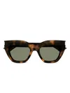 Saint Laurent Sl 759 Linea Corner Angle 003 Havana Green Sunglasses