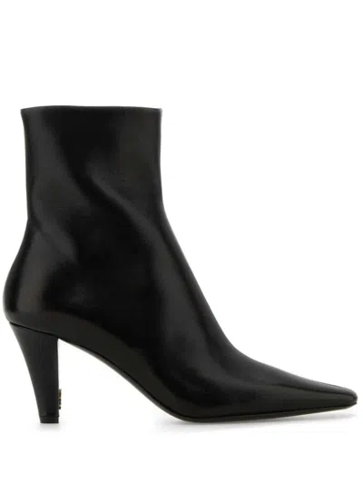 SAINT LAURENT 75MM JILL ANKLE BOOTS