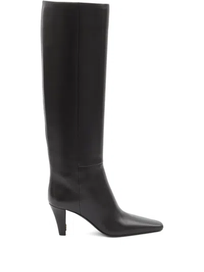 Saint Laurent 75mm Jill Boots In Black