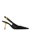 Saint Laurent Graham 110 Patent Leather Slingback Pumps In Black