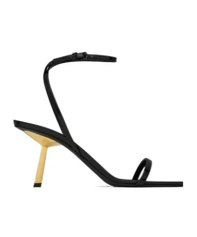 Saint Laurent 75mm Lee Sandals In Black