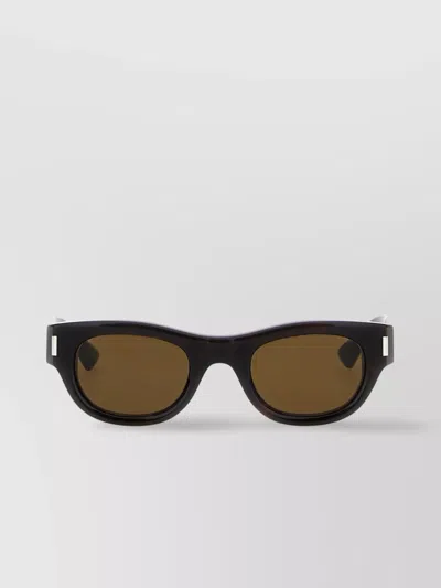 Saint Laurent '761' Rectangular Sunglasses Thick Temples