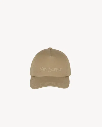 Saint Laurent 7780633yp19 Baseball Cap In Beige