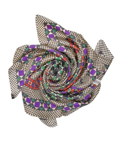 Saint Laurent 80 Silk Scarf In Multi