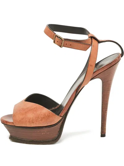 Pre-owned Saint Laurent 80mm Leather Sandals