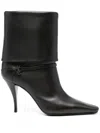 Saint Laurent Paris Women Stivaletti Niki In Pelle Liscia In Schwarz