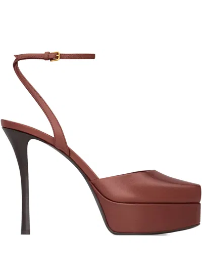 Saint Laurent 85mm La Scandale Platform Sandals