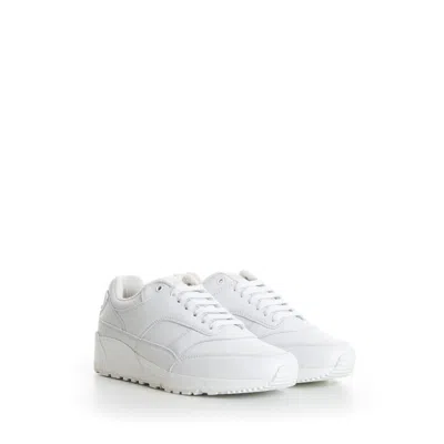 Pre-owned Saint Laurent 895$ Men's White 'bump' Low-top Sneakers - Smooth Leather
