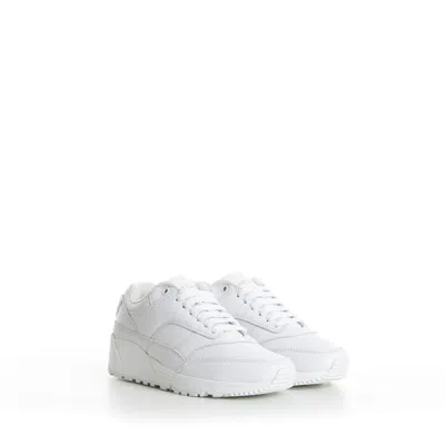 Pre-owned Saint Laurent 895$ Women's White 'bump' Low-top Sneakers - Smooth Leather