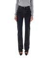 Saint Laurent High-rise Slim Fit Jeans In Black