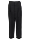 Saint Laurent Black Crepe Wide-leg Pant