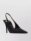 Saint Laurent Babylone 80 Leather Slingback Heels