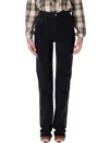 Saint Laurent Black Slim Fit Jeans In Blue