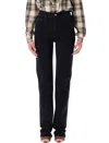 Saint Laurent Black Slim Fit Jeans In Blue
