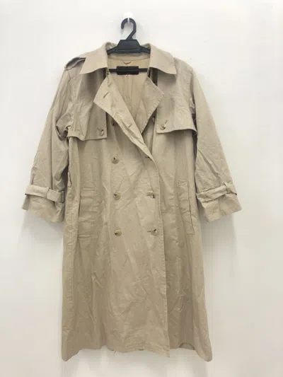 Pre-owned Saint Laurent 90's Vintage Ysl Yves  Trench Coat Jacket In Brown