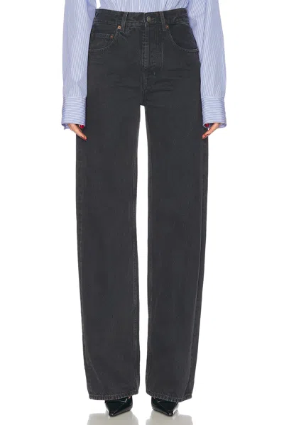 Saint Laurent 90's Wide Leg In Black Rock